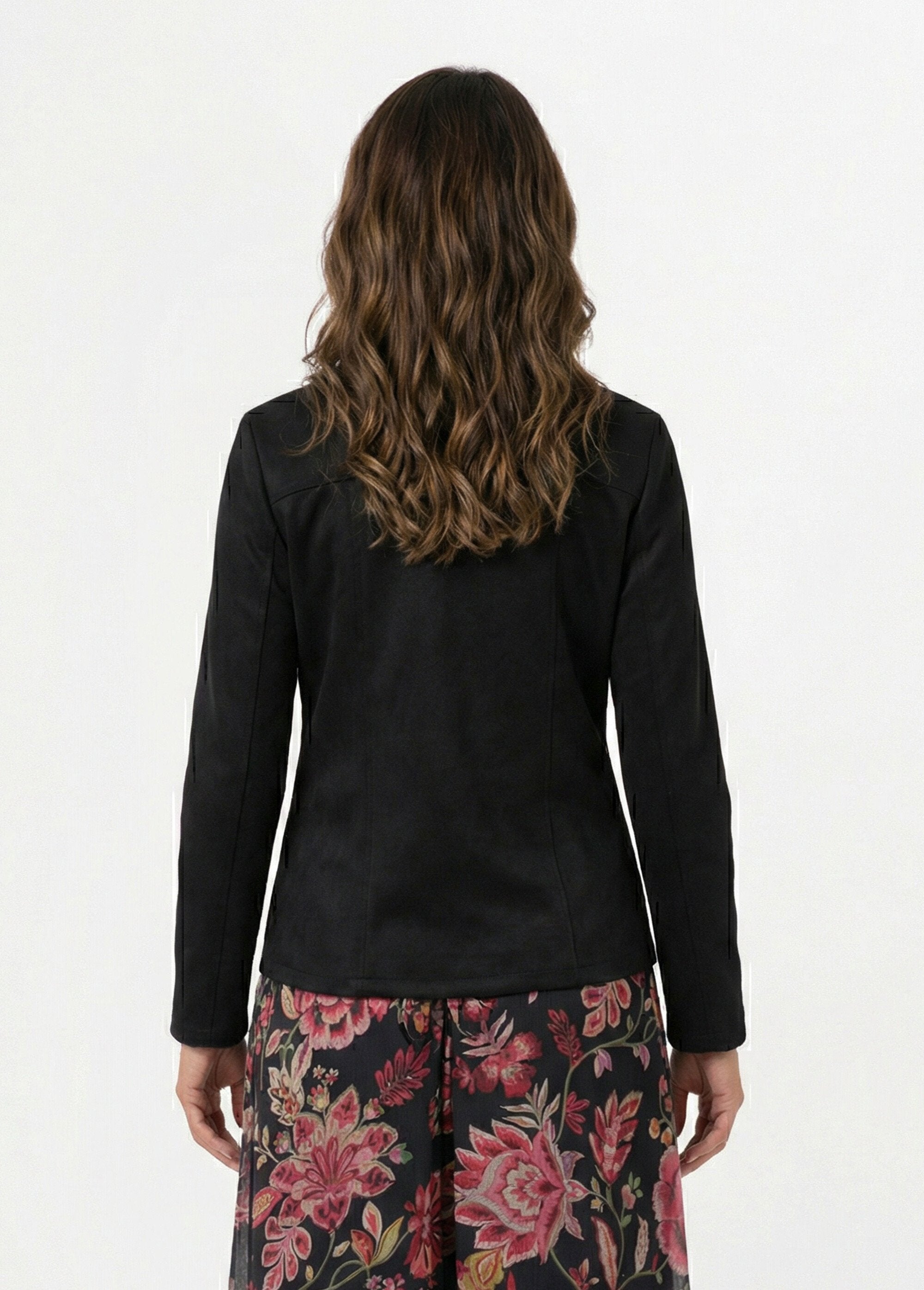 Blouson_zippé_tissu_suédé_velouté_Noir_DO1_slim