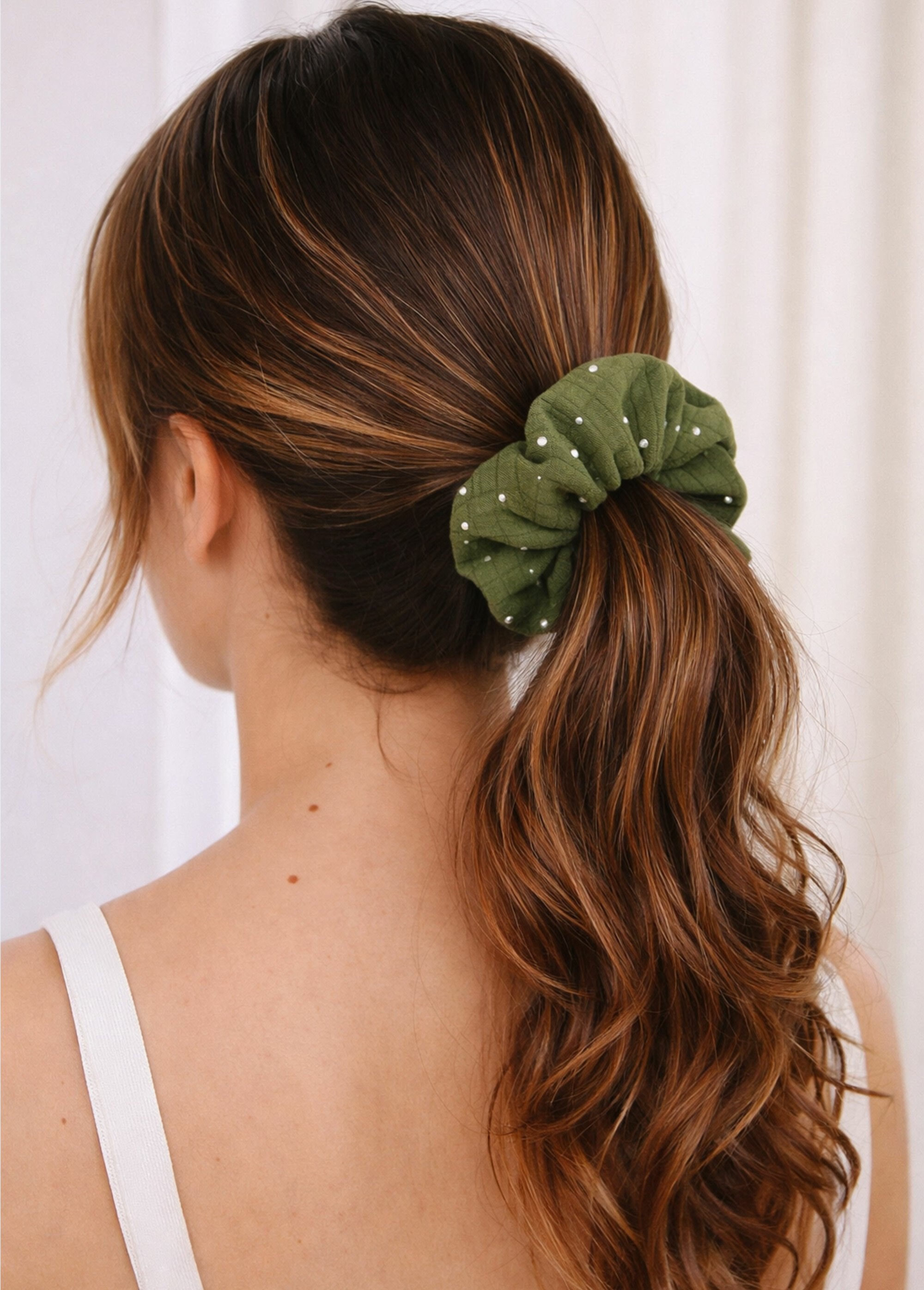 Novelty_hair_scrunchies_Khaki_and_black_rhinestones_SF1_slim