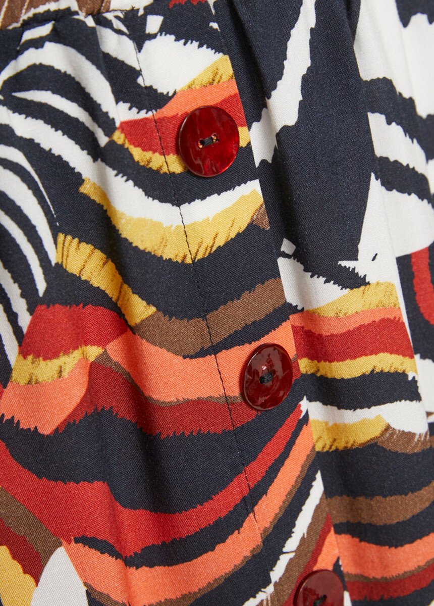 Jupe_droite_mi-longue_tissu_fluide_Miel_et_noir_DE2_slim