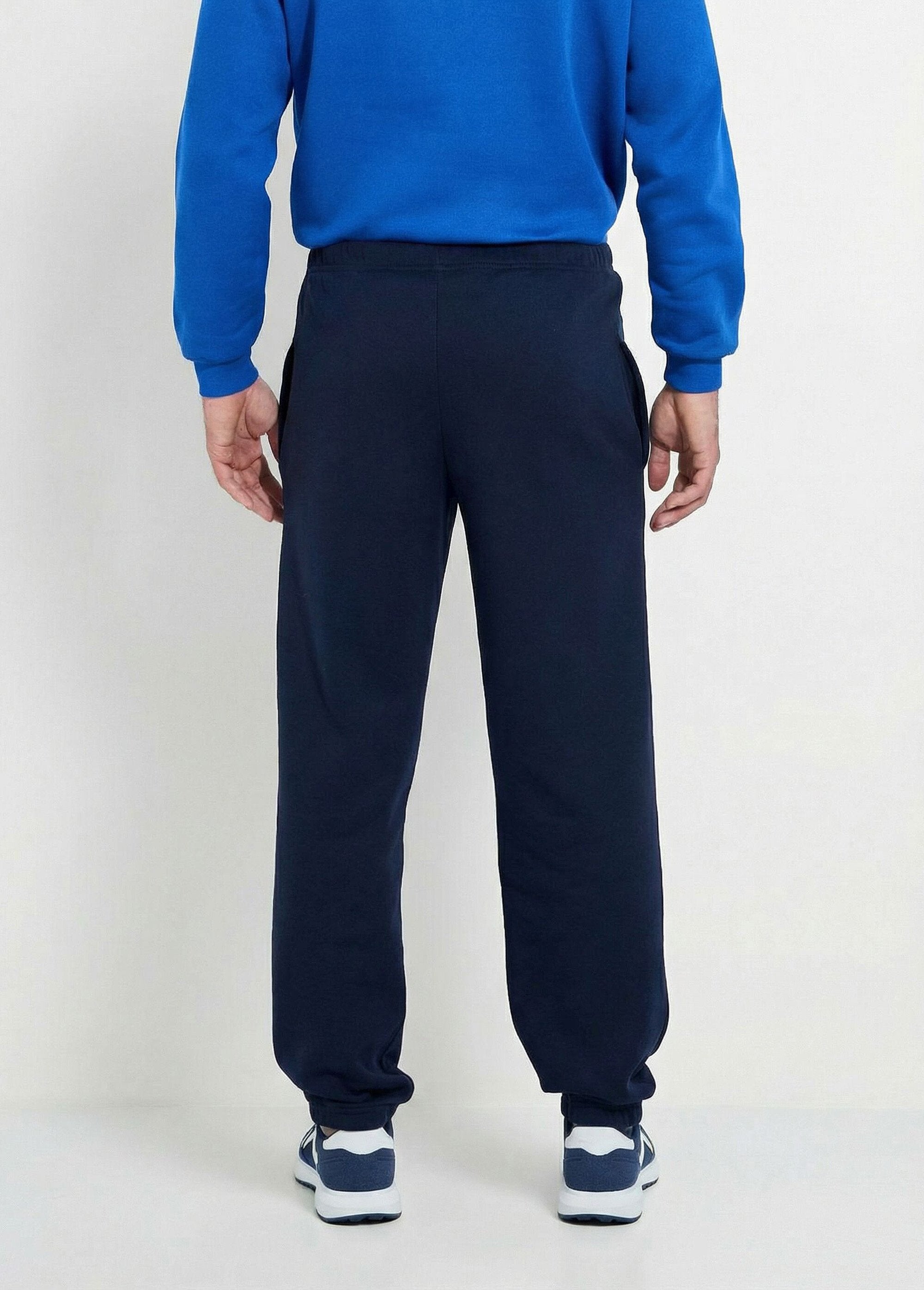 Fleece_jogging_pants_with_elasticated_hem_and_waistband_Marine_DO1_slim