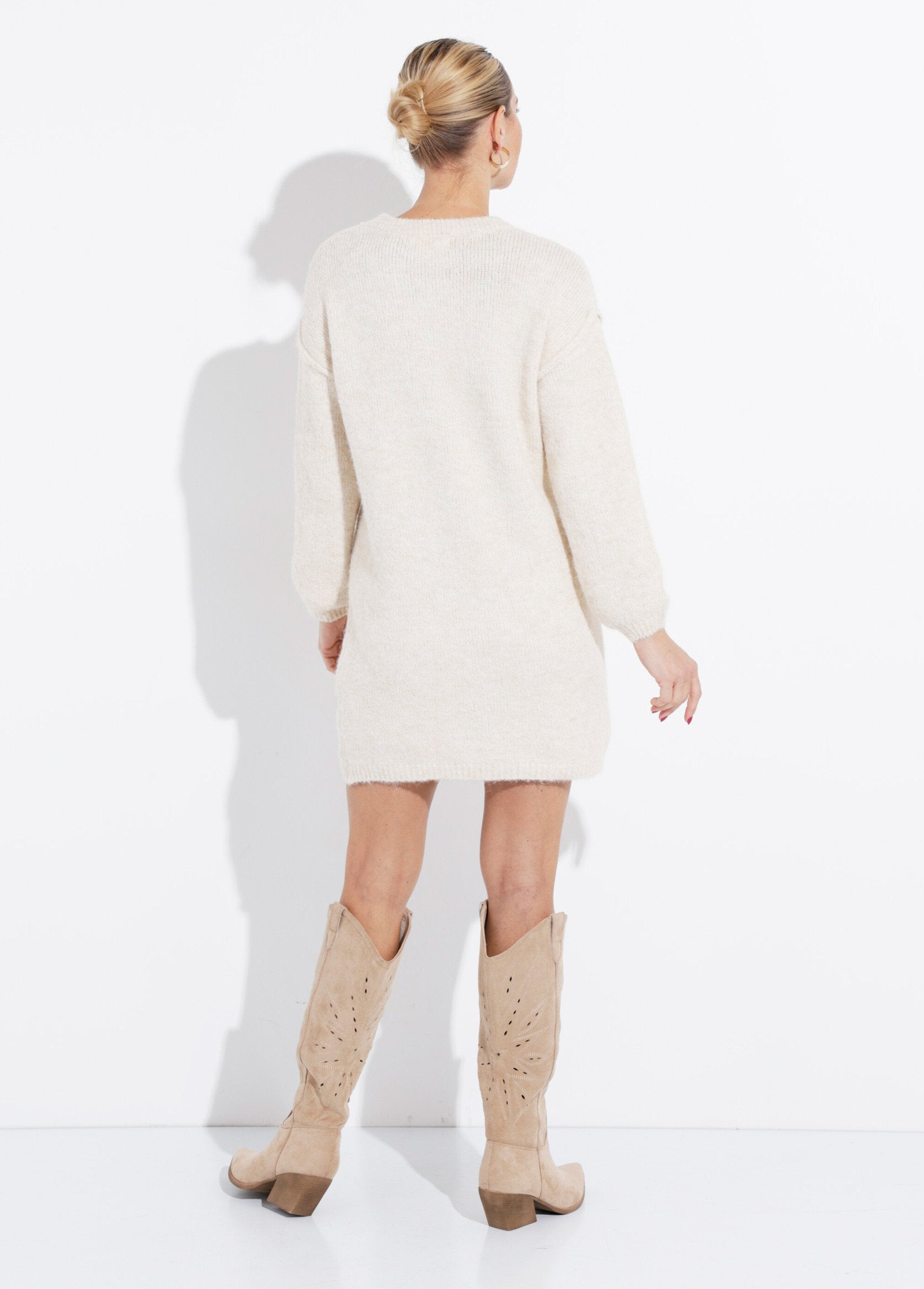 Short_knitted_sweater_dress_with_round_neck_Beige_DO1_slim