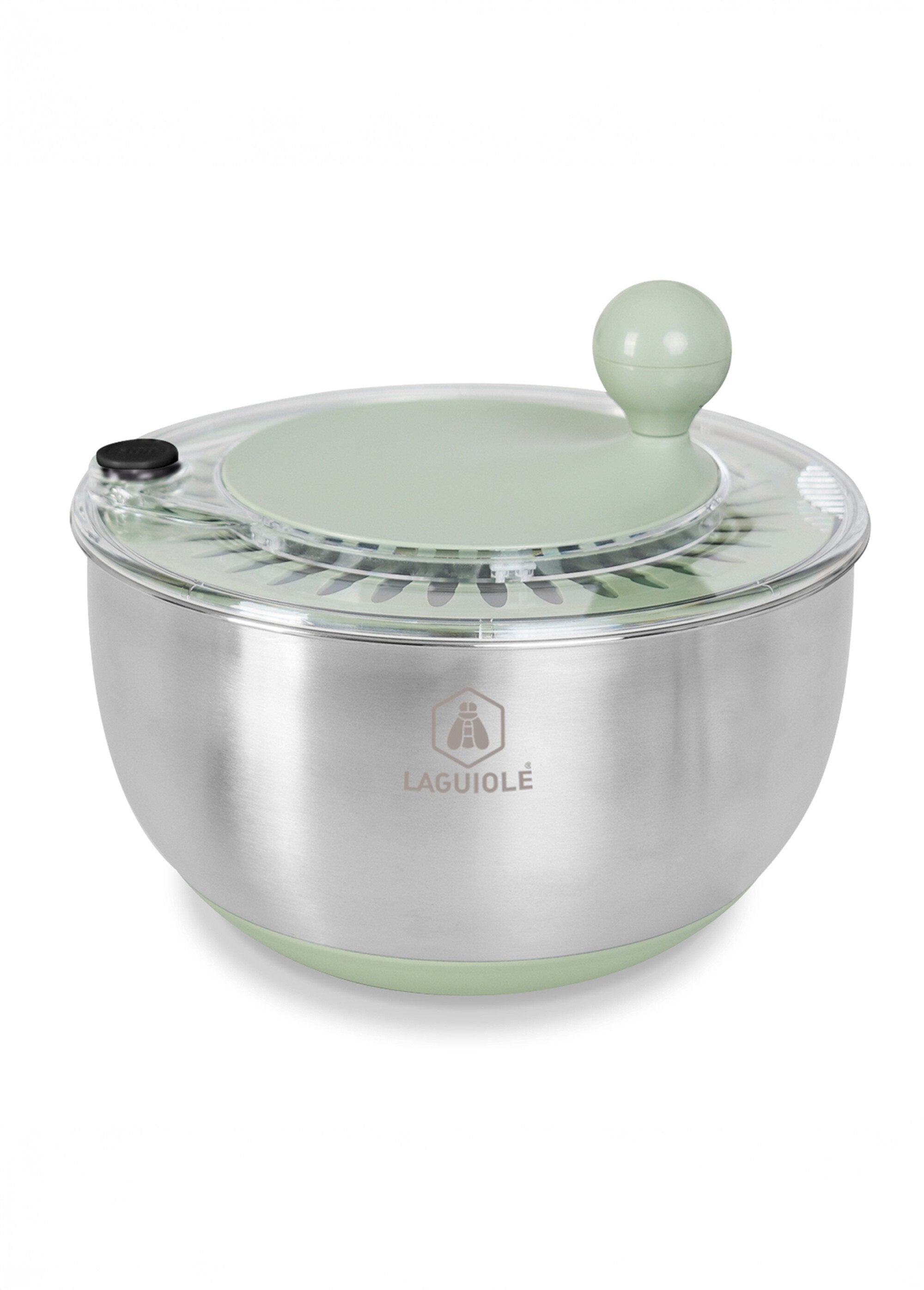 Stainless_steel_salad_bowl/2-in-1_salad_spinner_Olive_and_gray_FA1_slim
