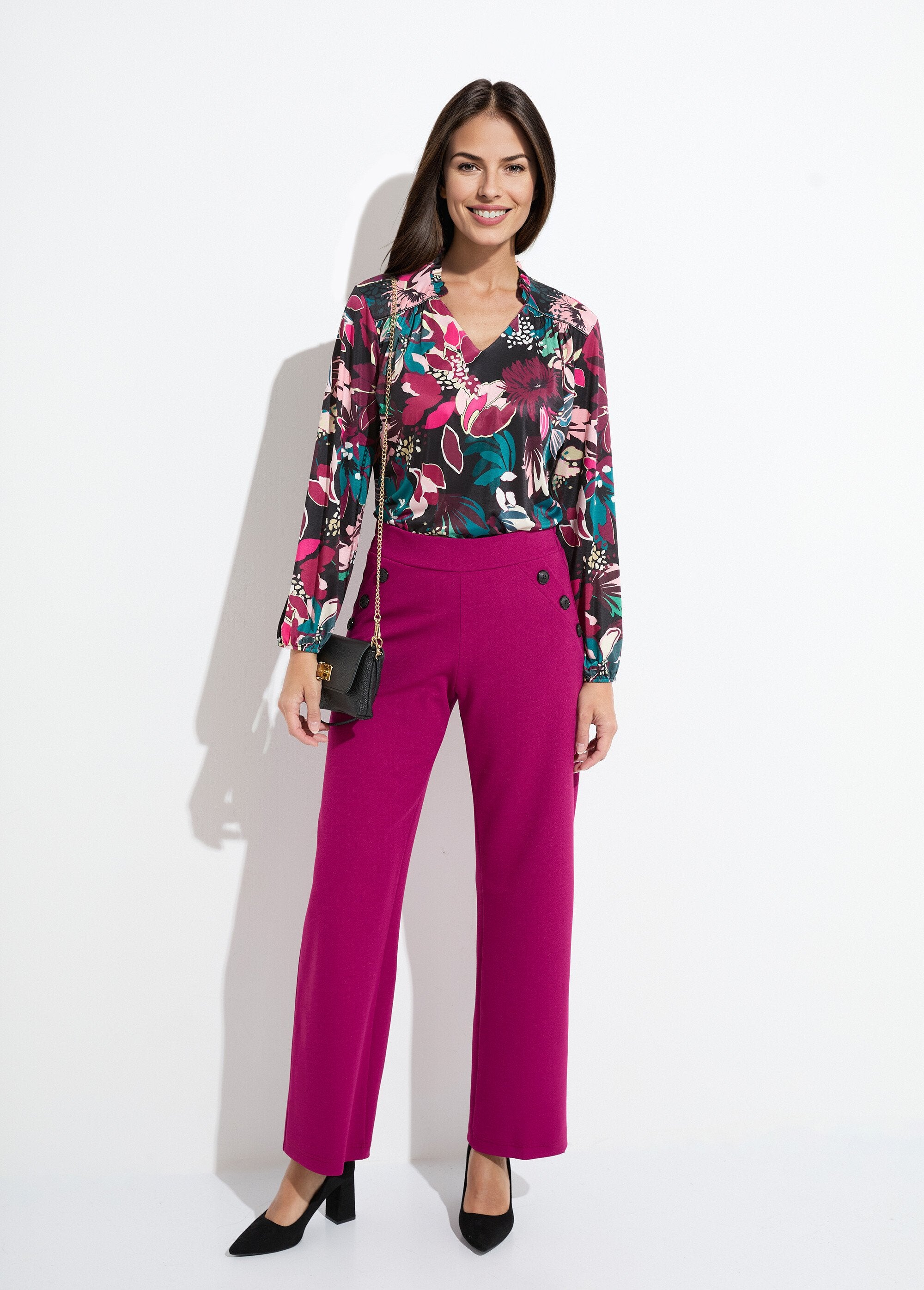 Flower_print_high_neck_T-shirt_Fuchsia_print_SF1_slim