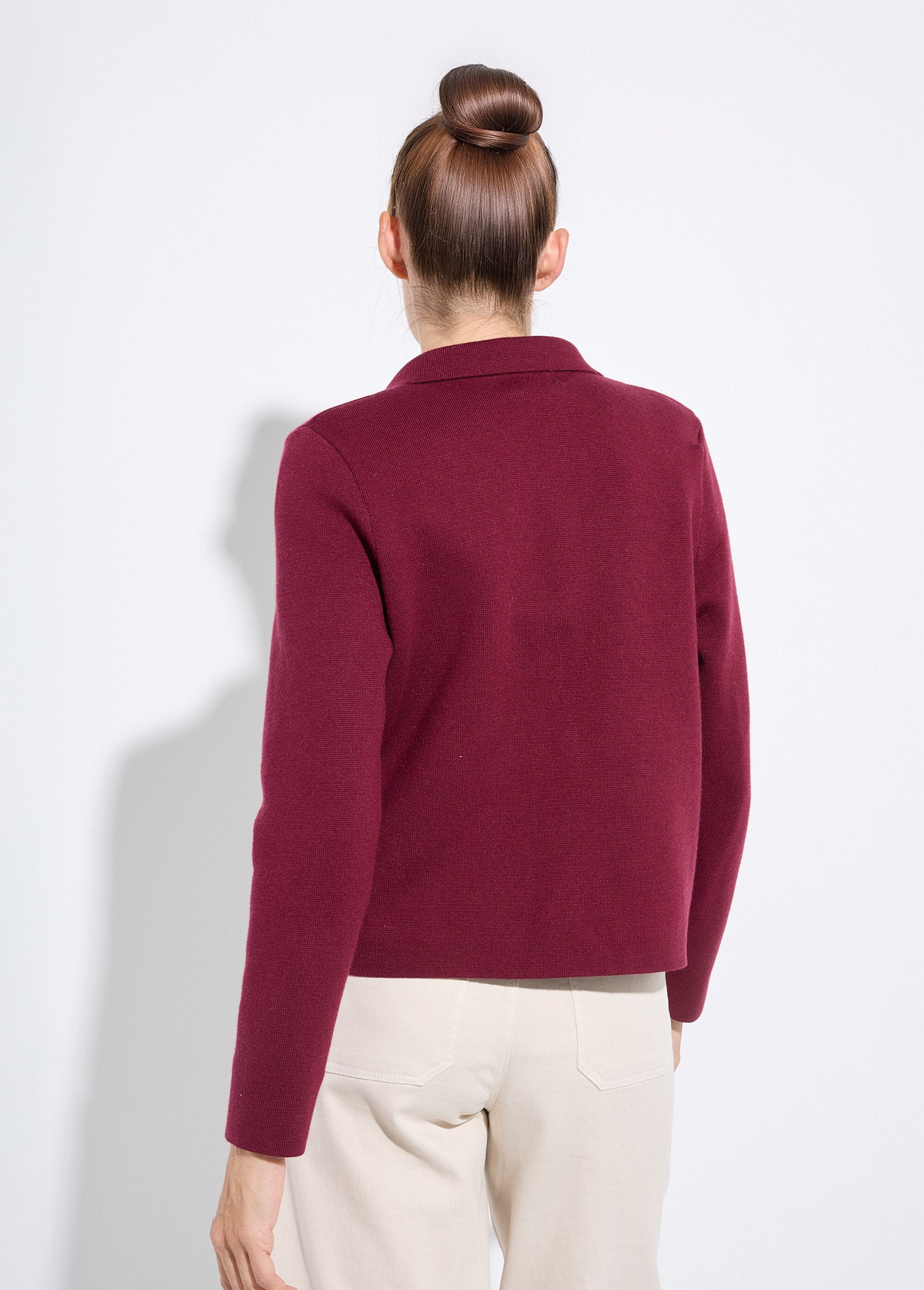 Short_plain_jacquard_jacket_with_tailored_collar_Bordeaux_DO1_slim