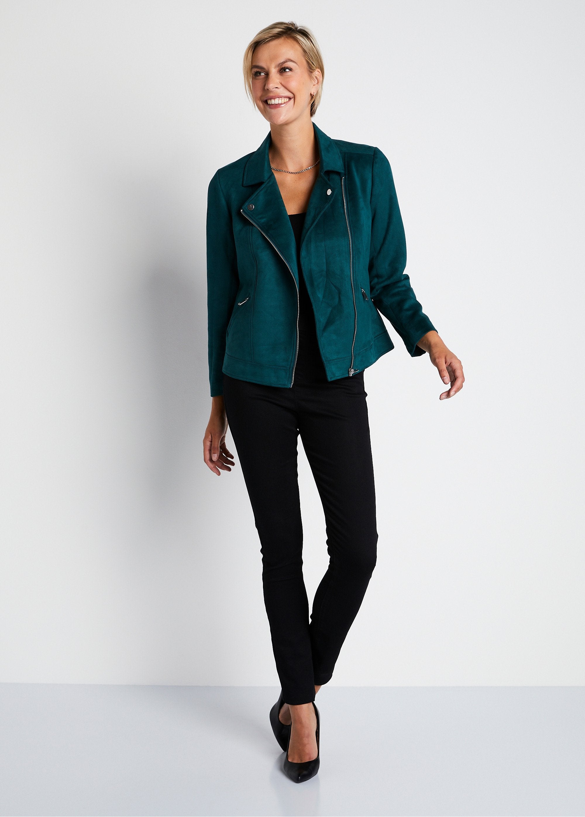 Short_zipped_jacket_in_suede_fabric_Green_SF1_slim