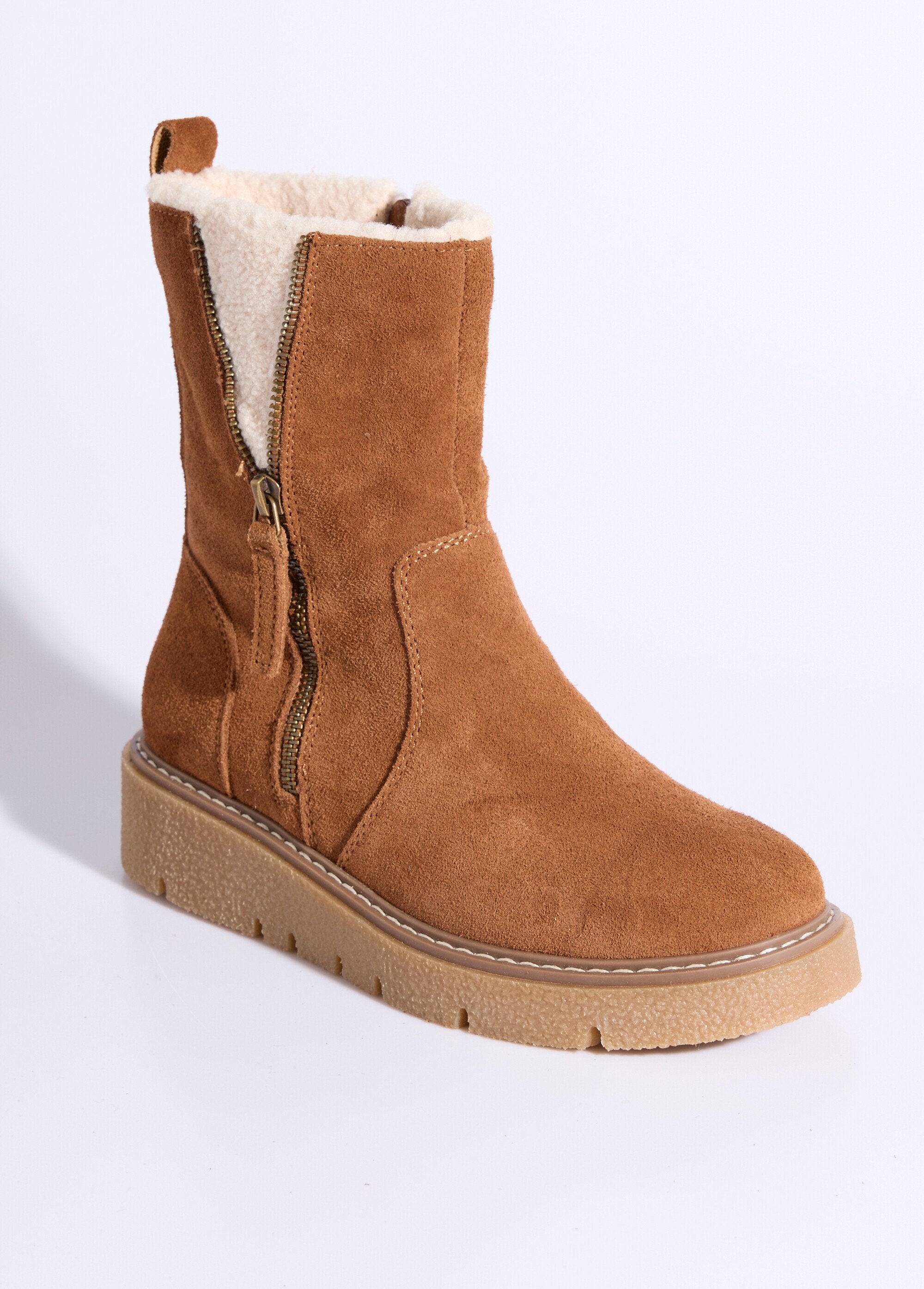 Boots_montantes_cuir,_détails_fourrure_Camel_FA1_slim