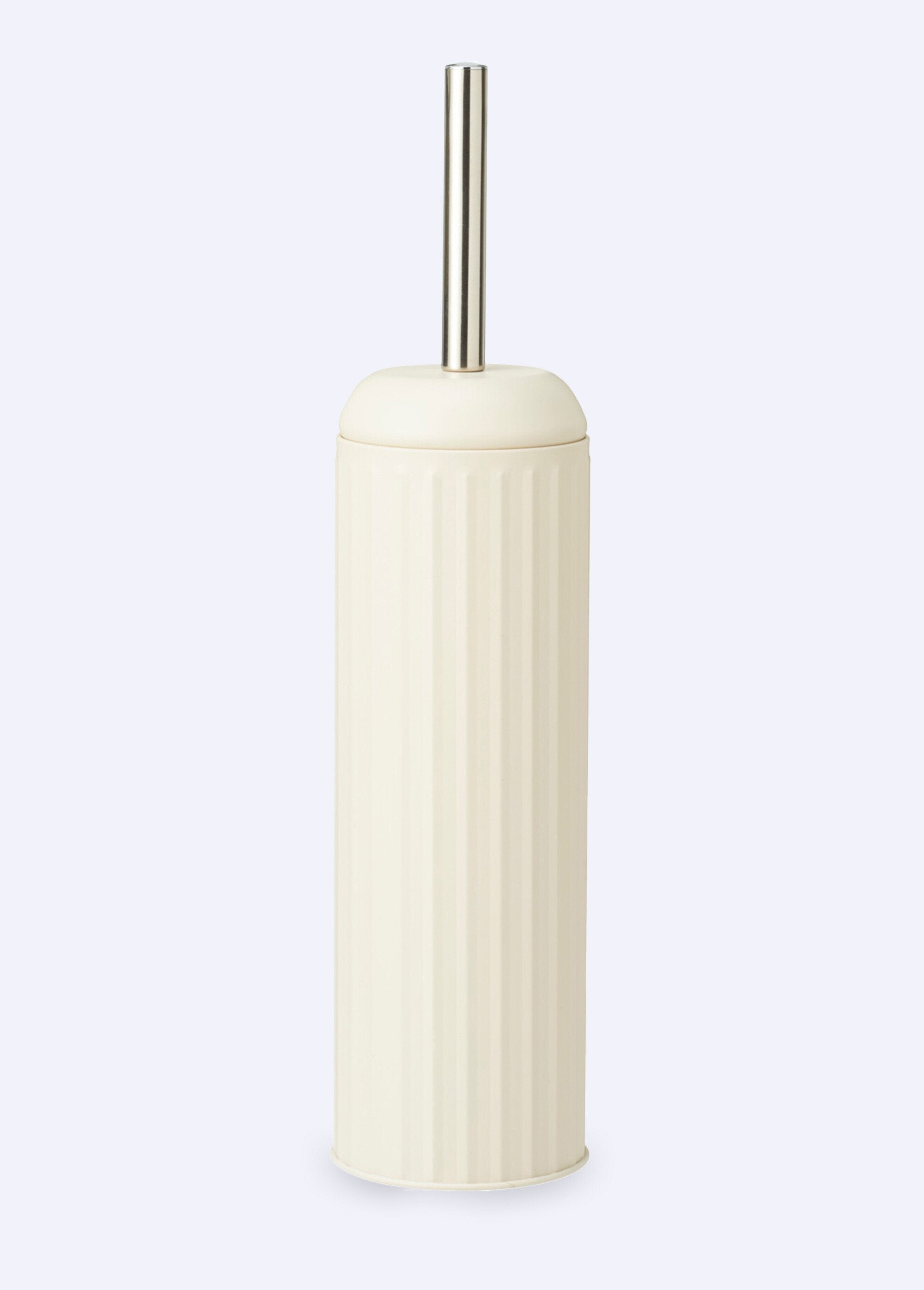 Toilet_brush,_ribbed_metal_Cream_FA1_slim