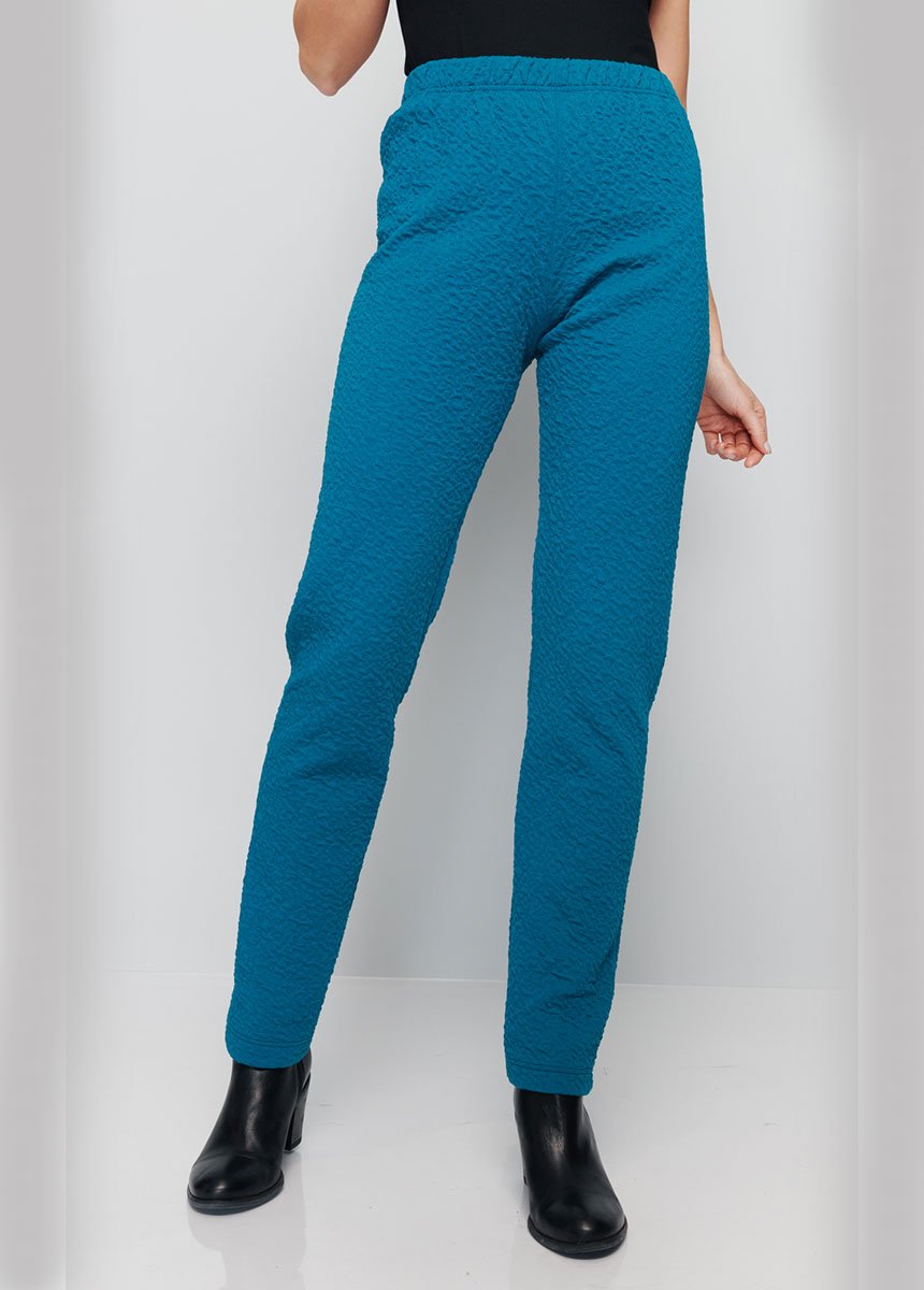 Plain_or_two-tone_stretchy_elasticated_waist_leggings_Uni_lagoon_FA1_slim