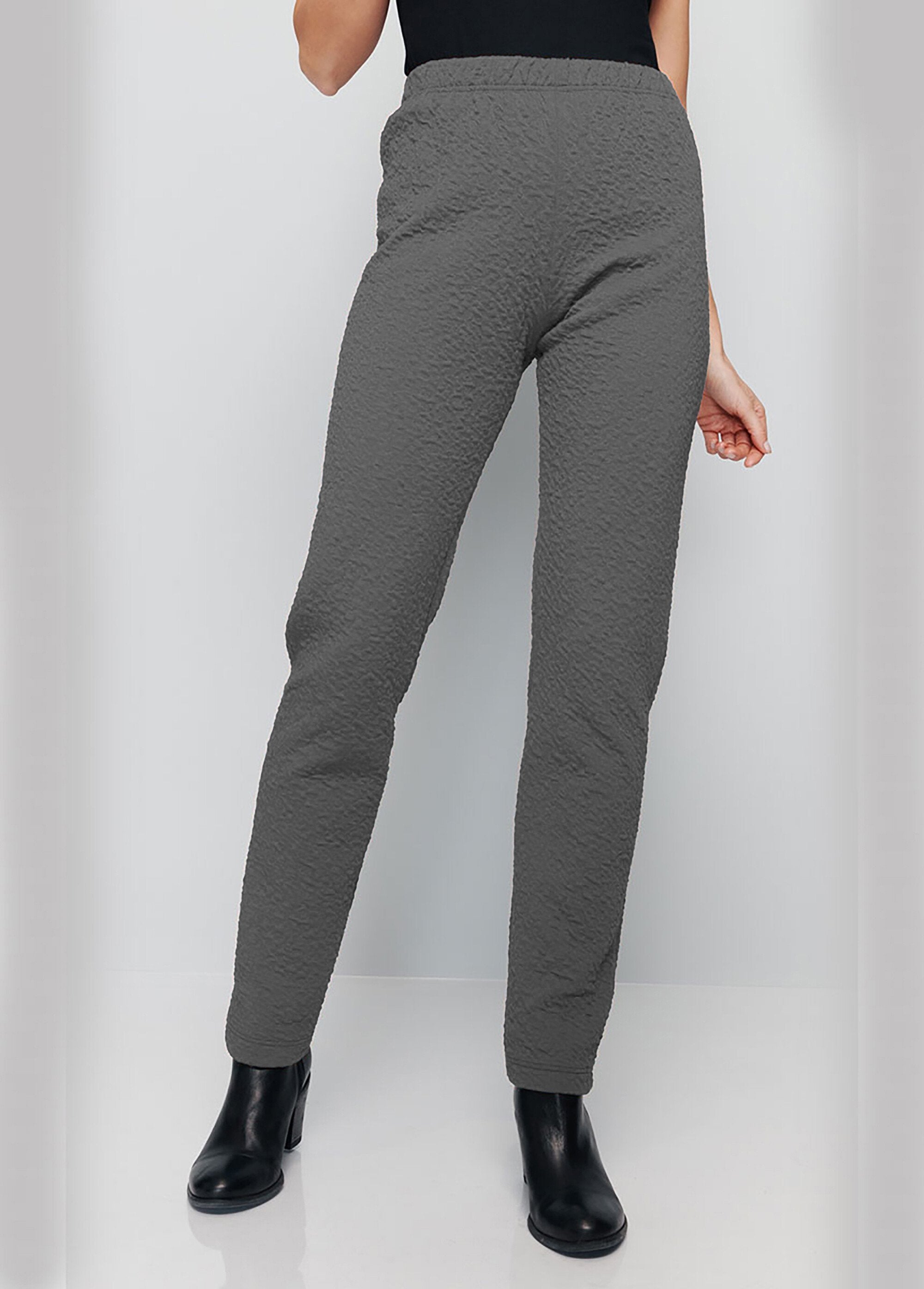 Plain_or_two-tone_stretchy_elasticated_waist_leggings_Plain_gray_FA1_slim