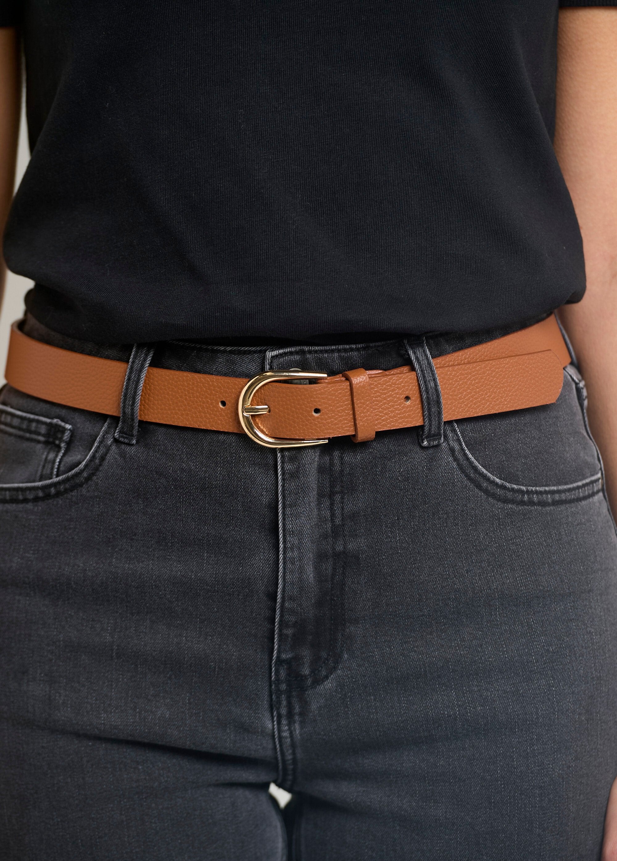 Ceinture_imitation_cuir_boucle_métal_Camel_DE1_slim