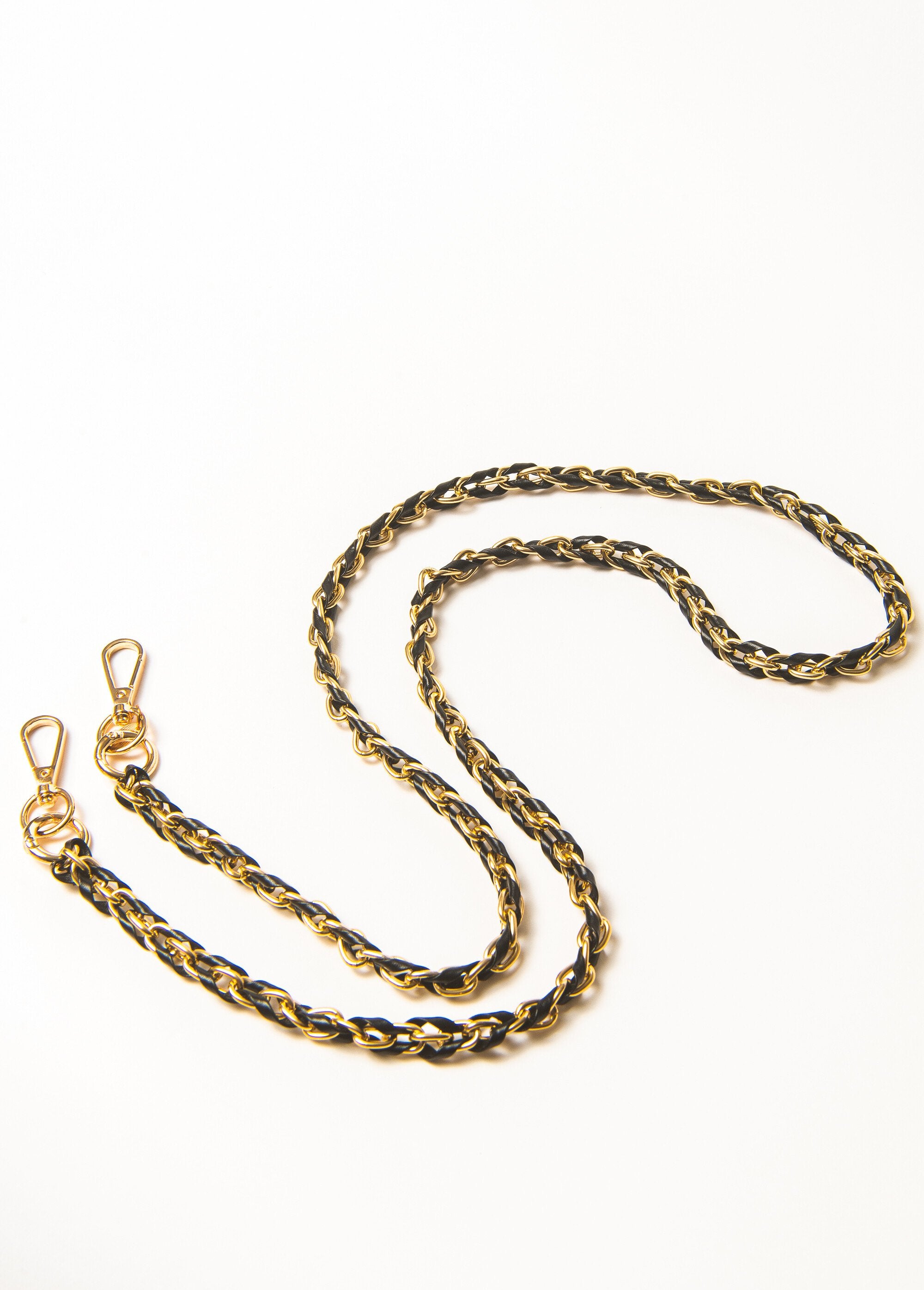 Chic_braided_telephone_chain_Black_and_gold_DE4_slim