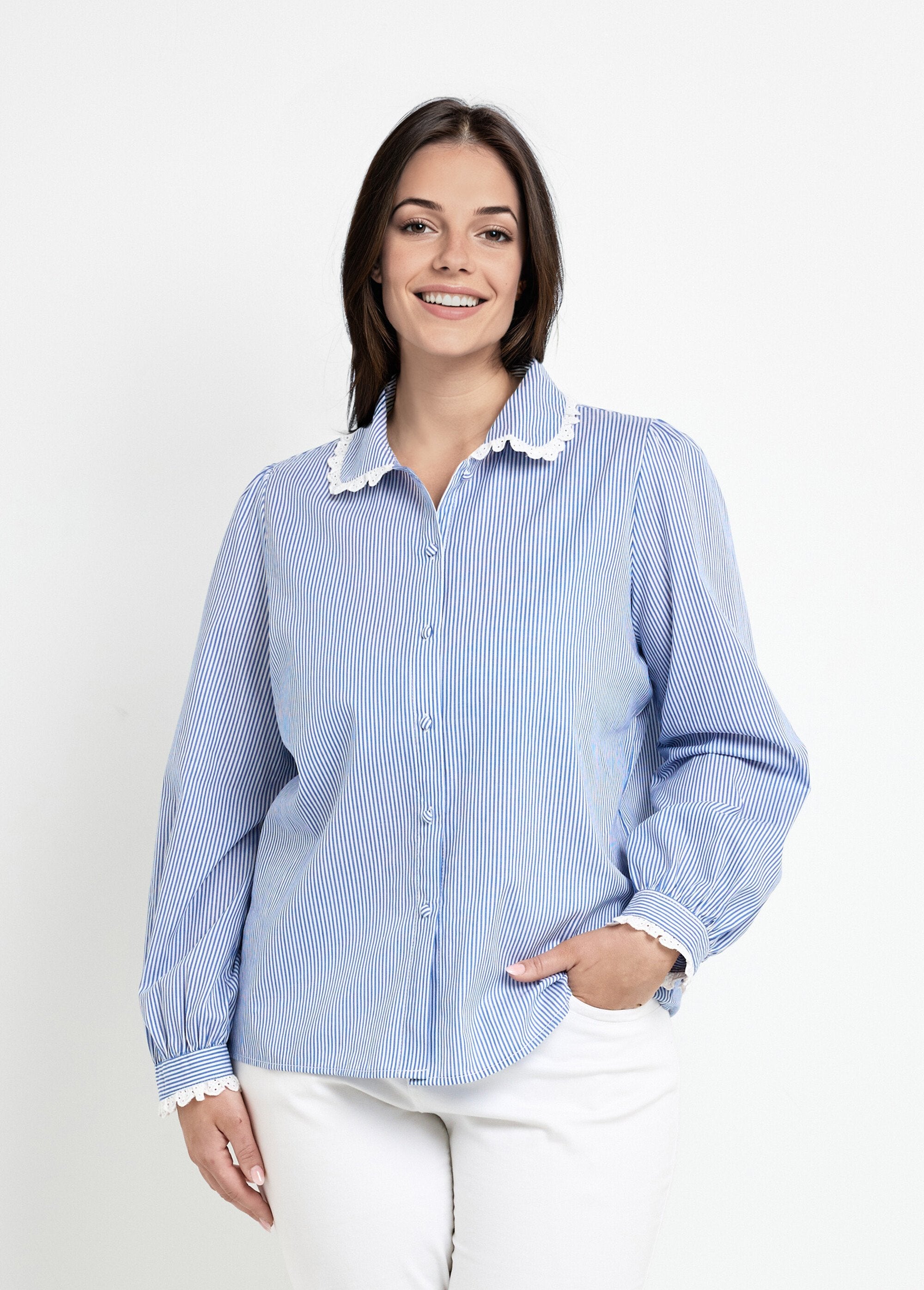 Chemisier_détails_dentelle_et_col_rond_Bleu_raye__FA1_curvy