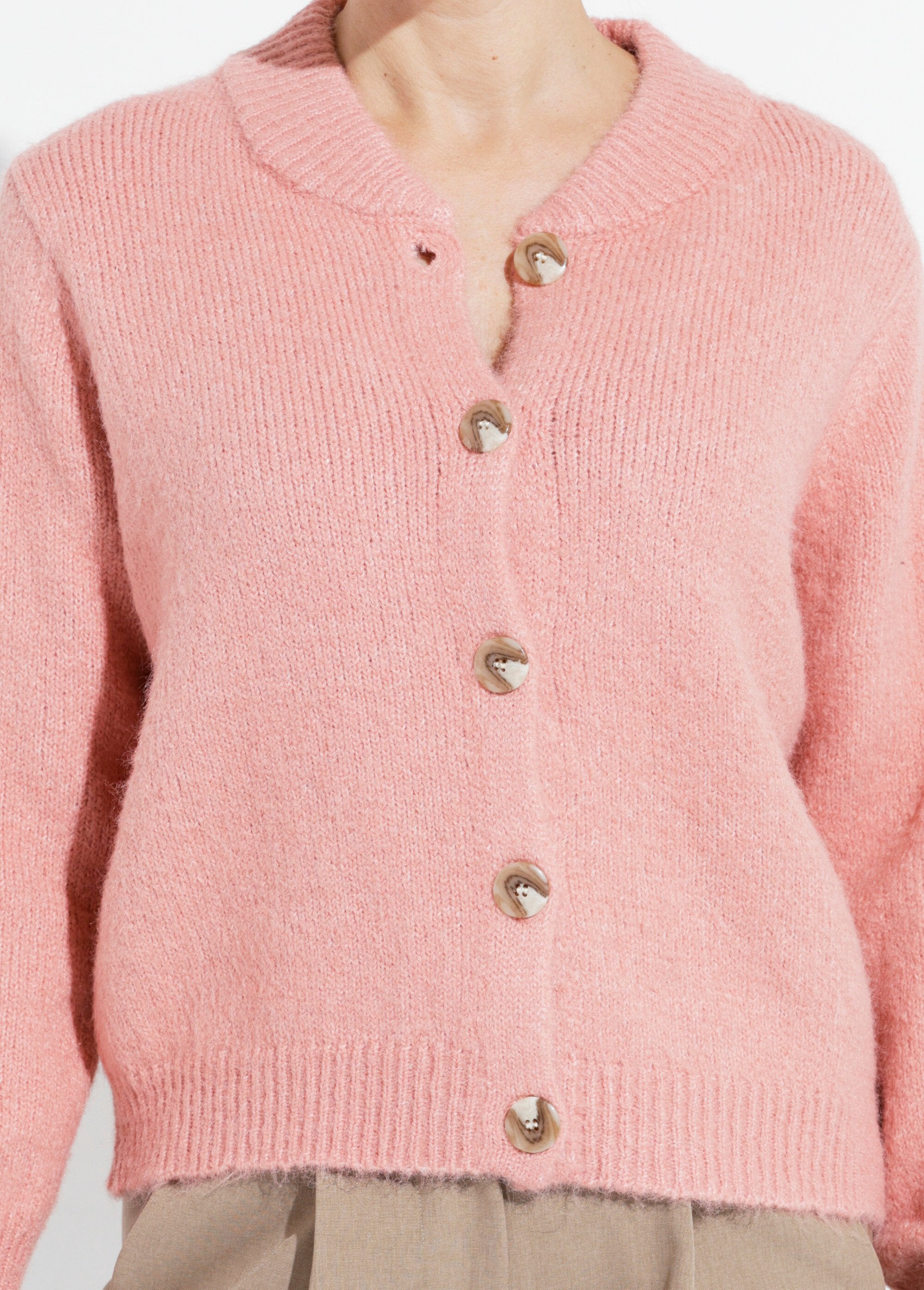 Gilet_en_maille_col_rond_fantaisie_Rose_DE1_slim