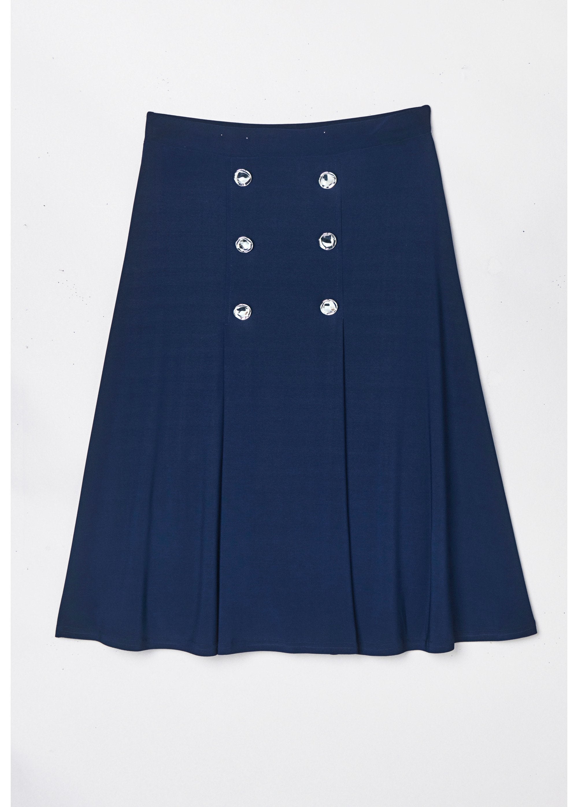 Mid-length_plain_knit_flared_skirt_with_bridge_Marine_AP1_slim