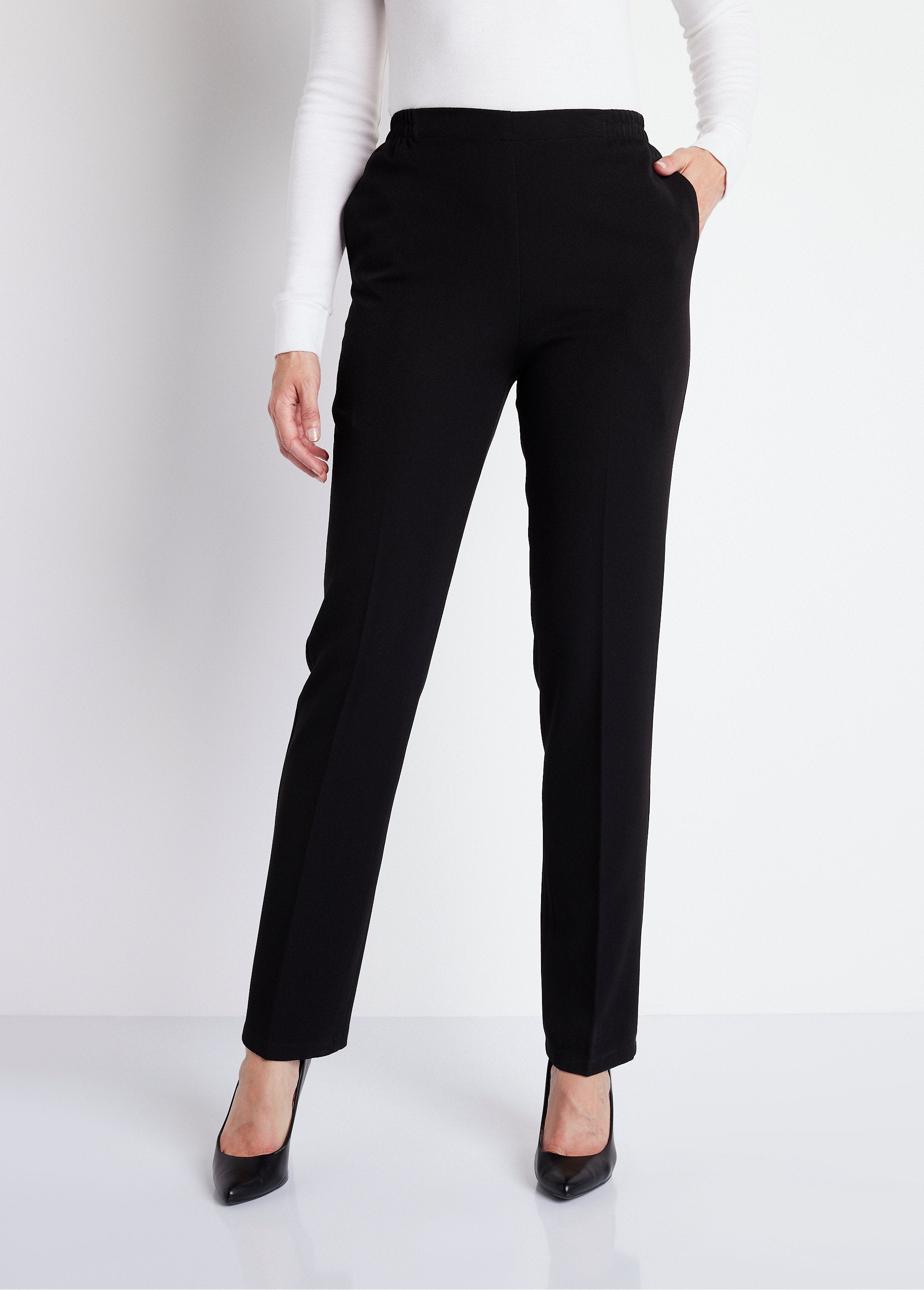 Straight_pants_with_semi-elasticated_waist_and_flat_stomach_Plain_black_FA1_slim