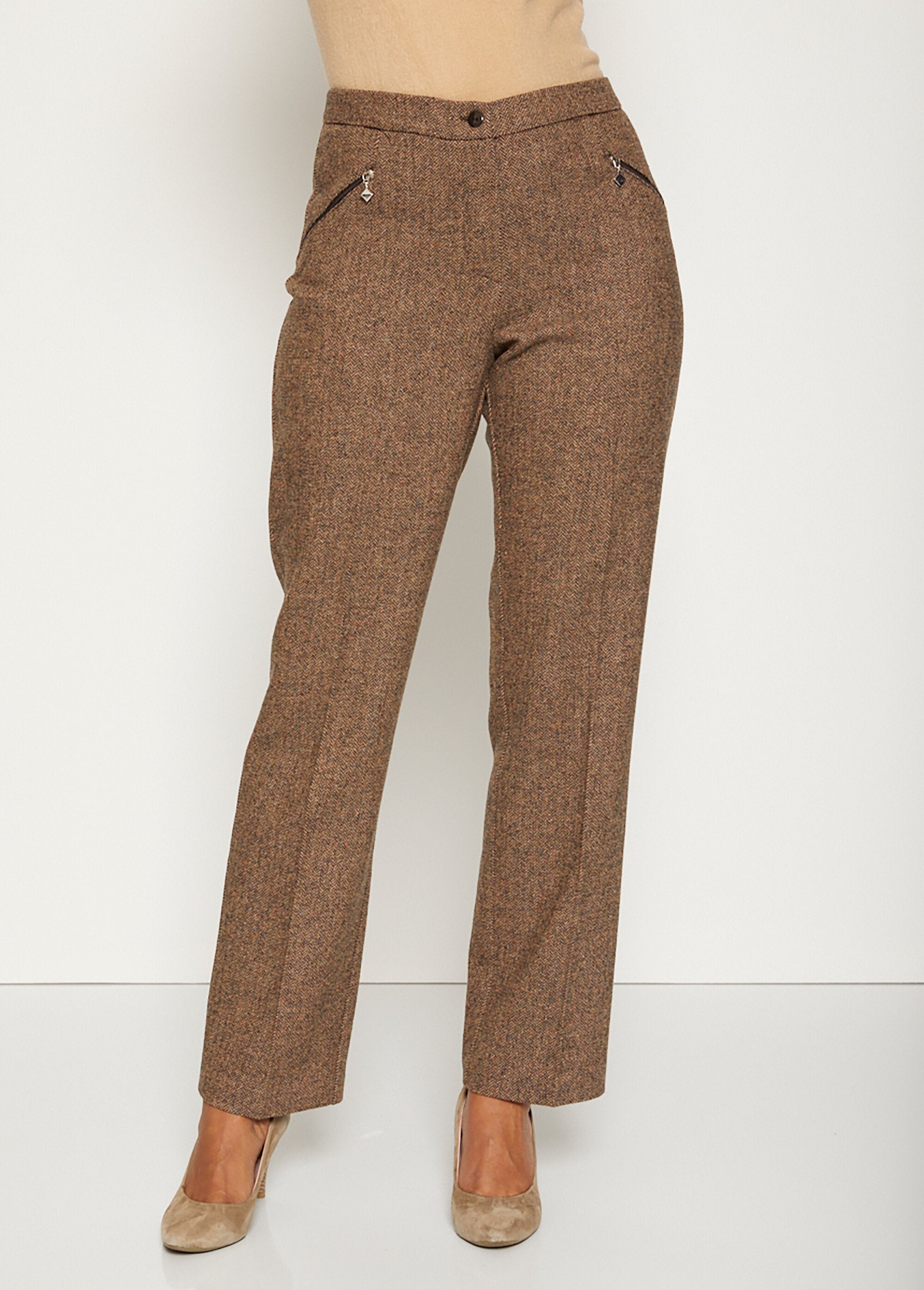 Pantalon_chevrons_ou_chiné_entrejambe_75_cm_Chevrons_marron_FA1_slim