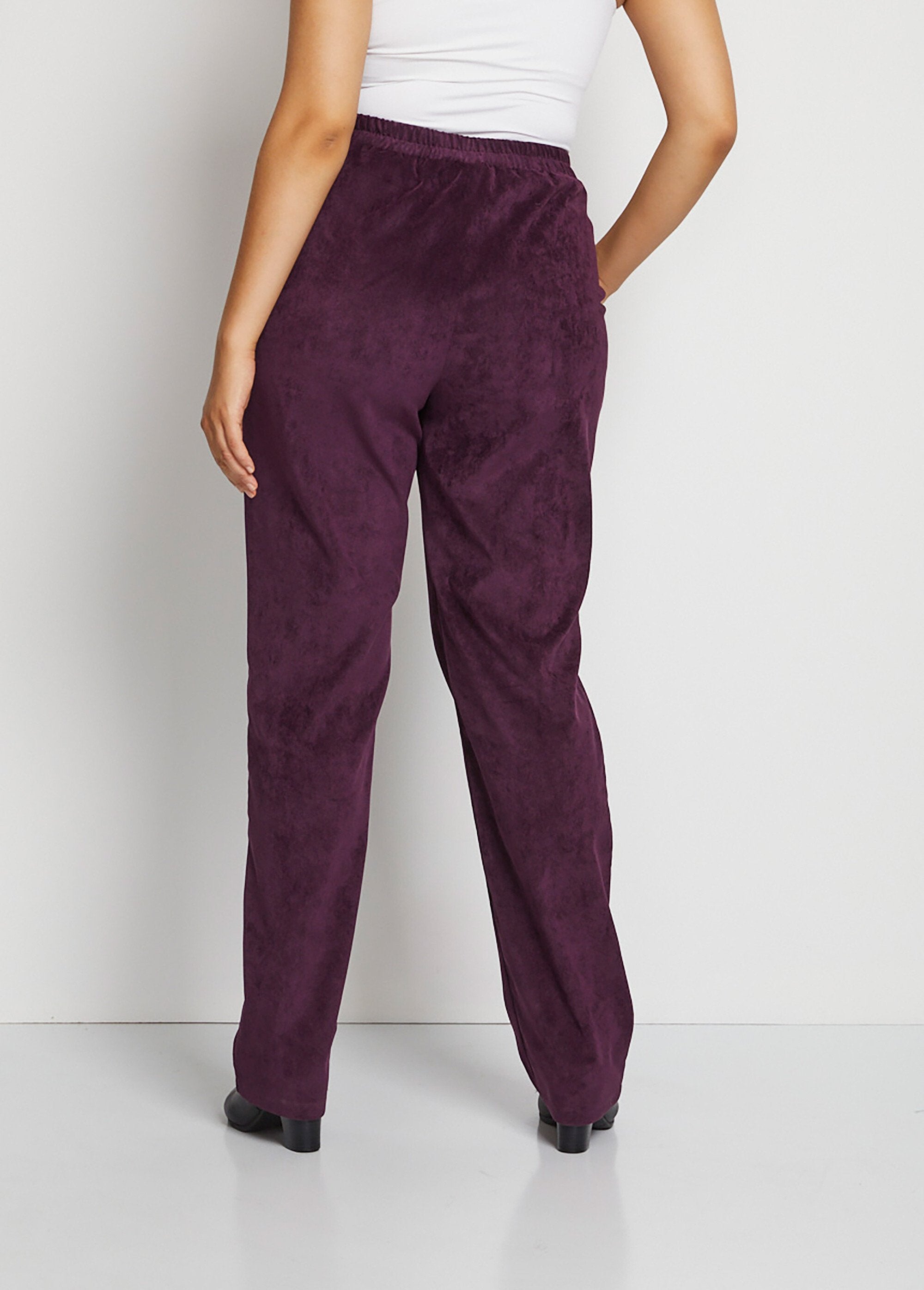 Straight_pants_with_elasticated_waist_and_milleraies_velvet_Plum_DO1_curvy