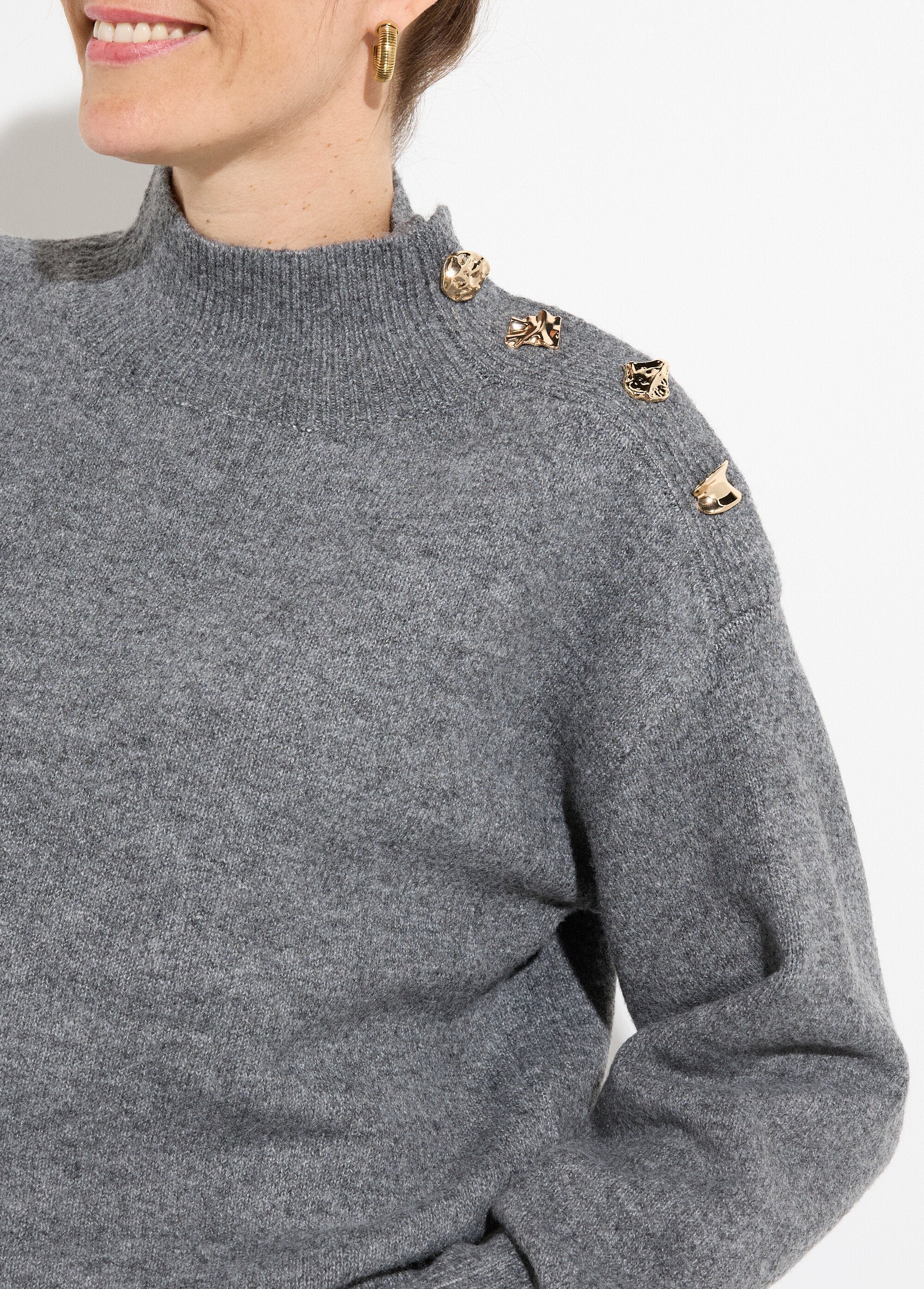Pull_col_montant_boutons_bijou_métal_Gris_DE1_slim