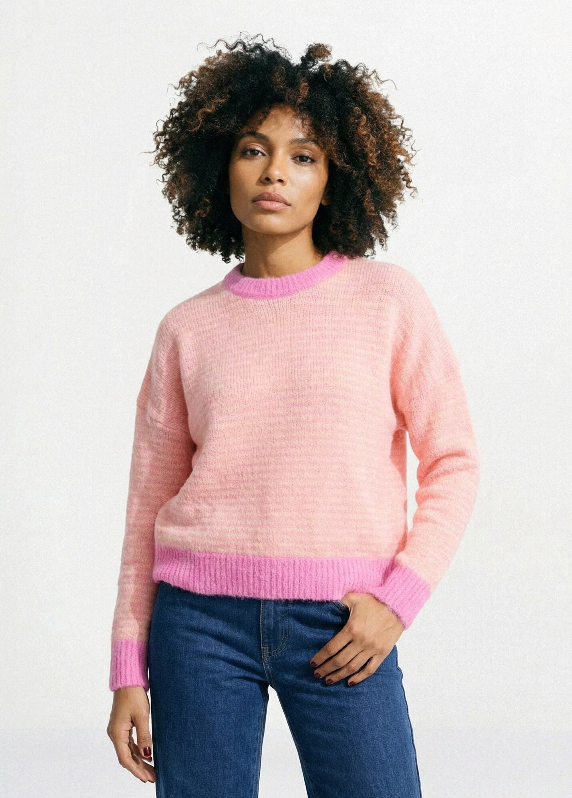 Pull_duveteux_rayé_pastel_forme_loose_Corail_et_rose_FA1_slim