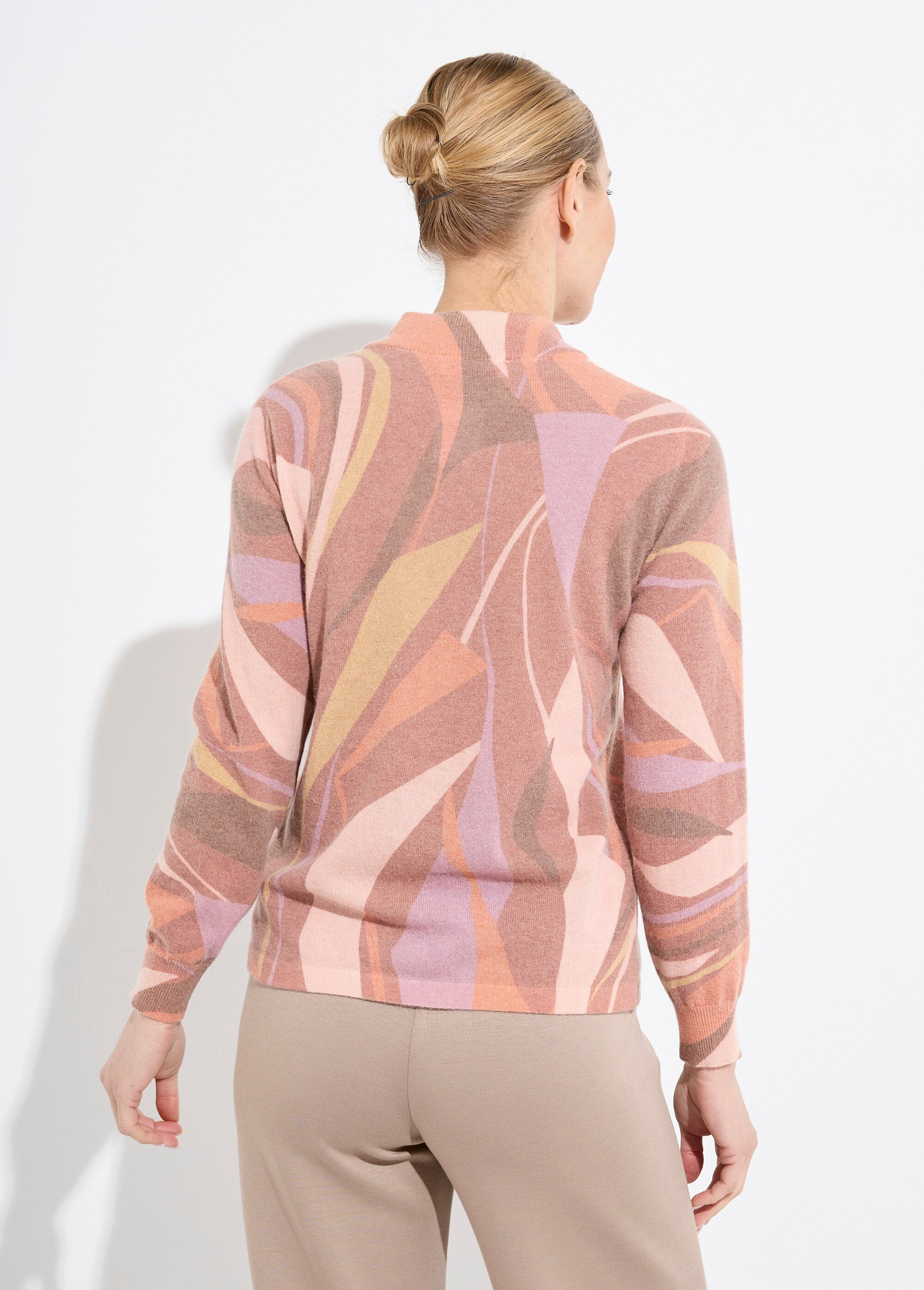 Pull_fin_chaud_col_montant_avec_laine_et_angora_imprimé_Noisette_et_beige_DO1_slim