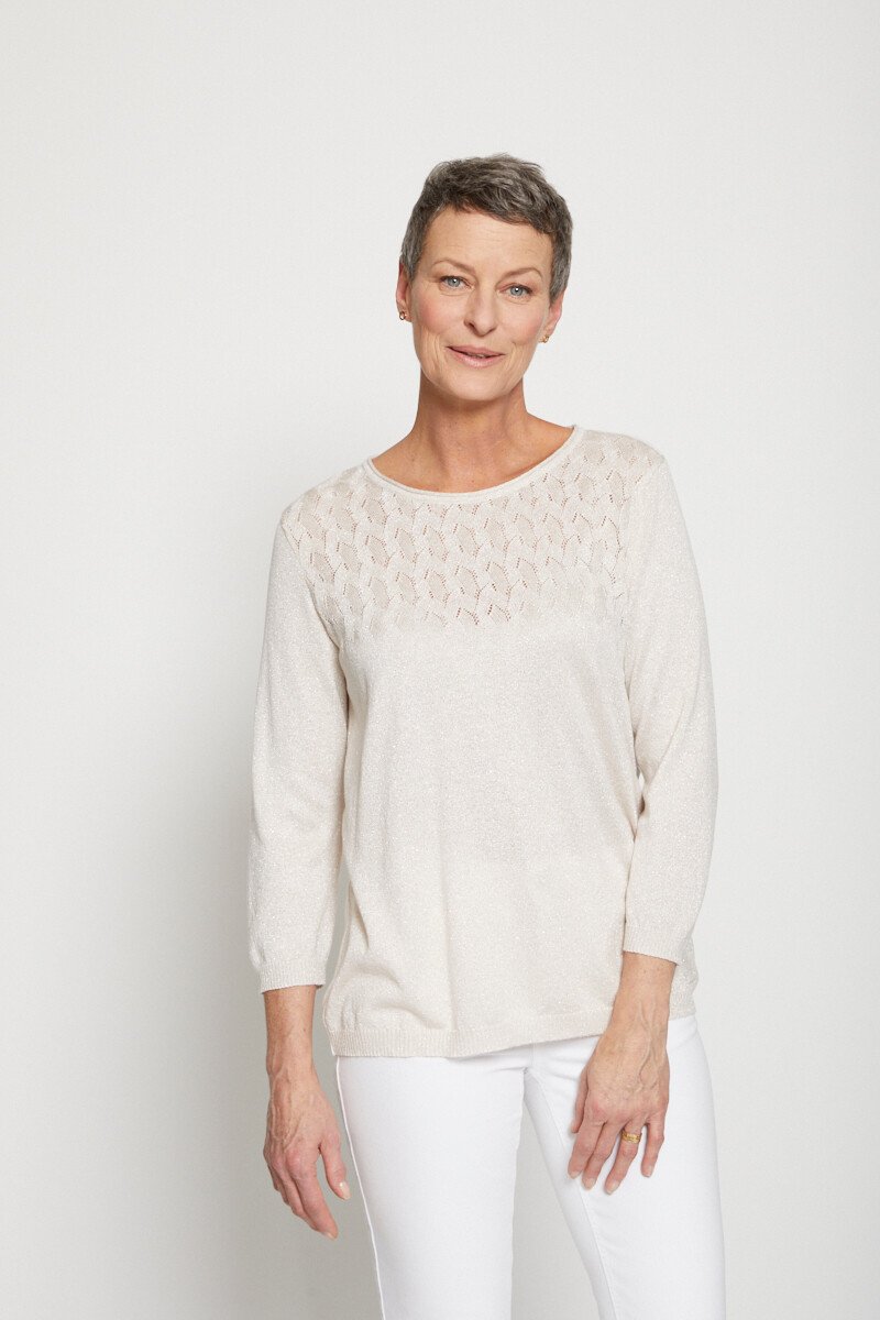 3/4_sleeve_sweater_with_a_shiny_knit_Pearly_beige_FA1_slim