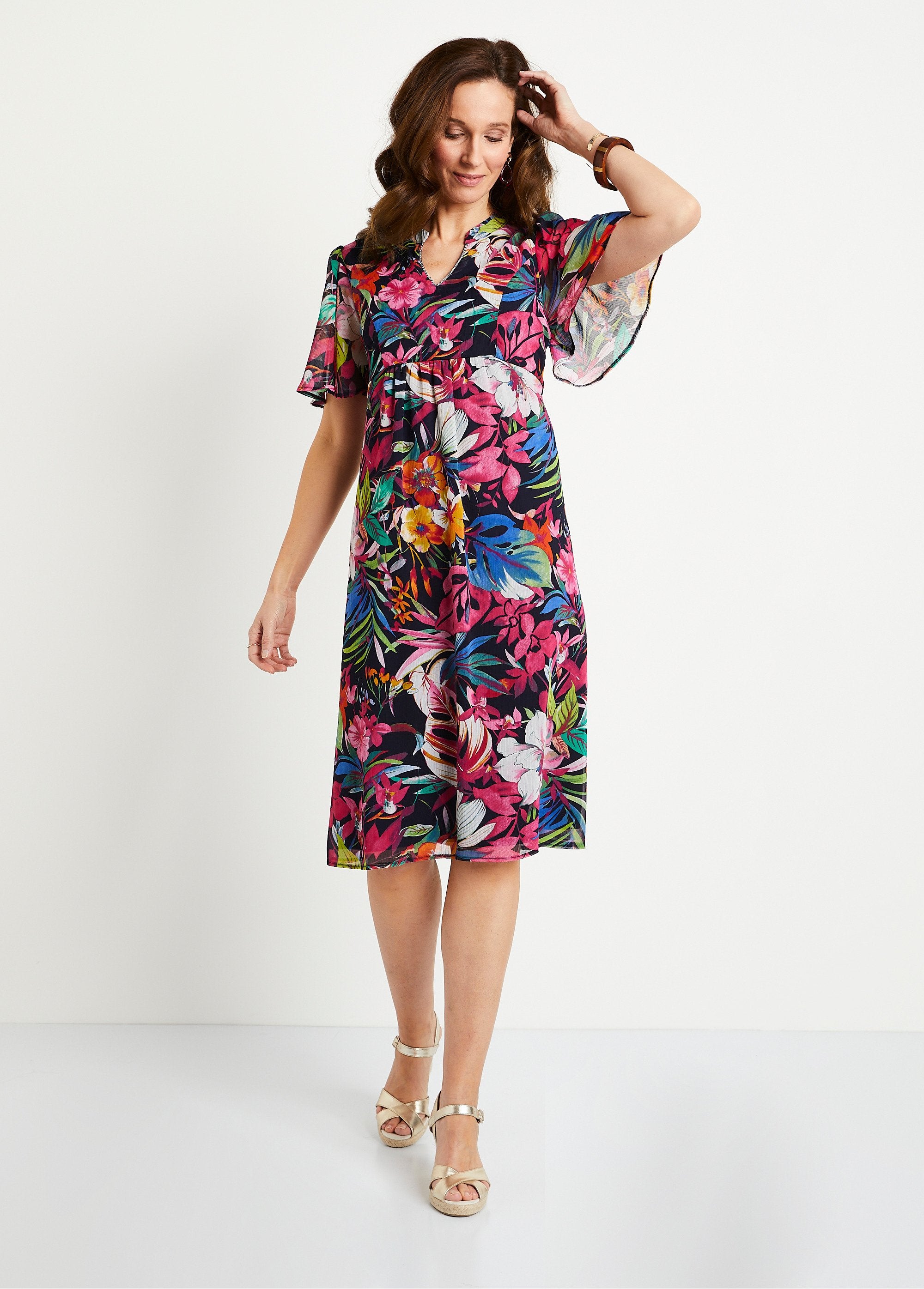 Short_flared_floral_print_dress_Multicolor_FA1_slim