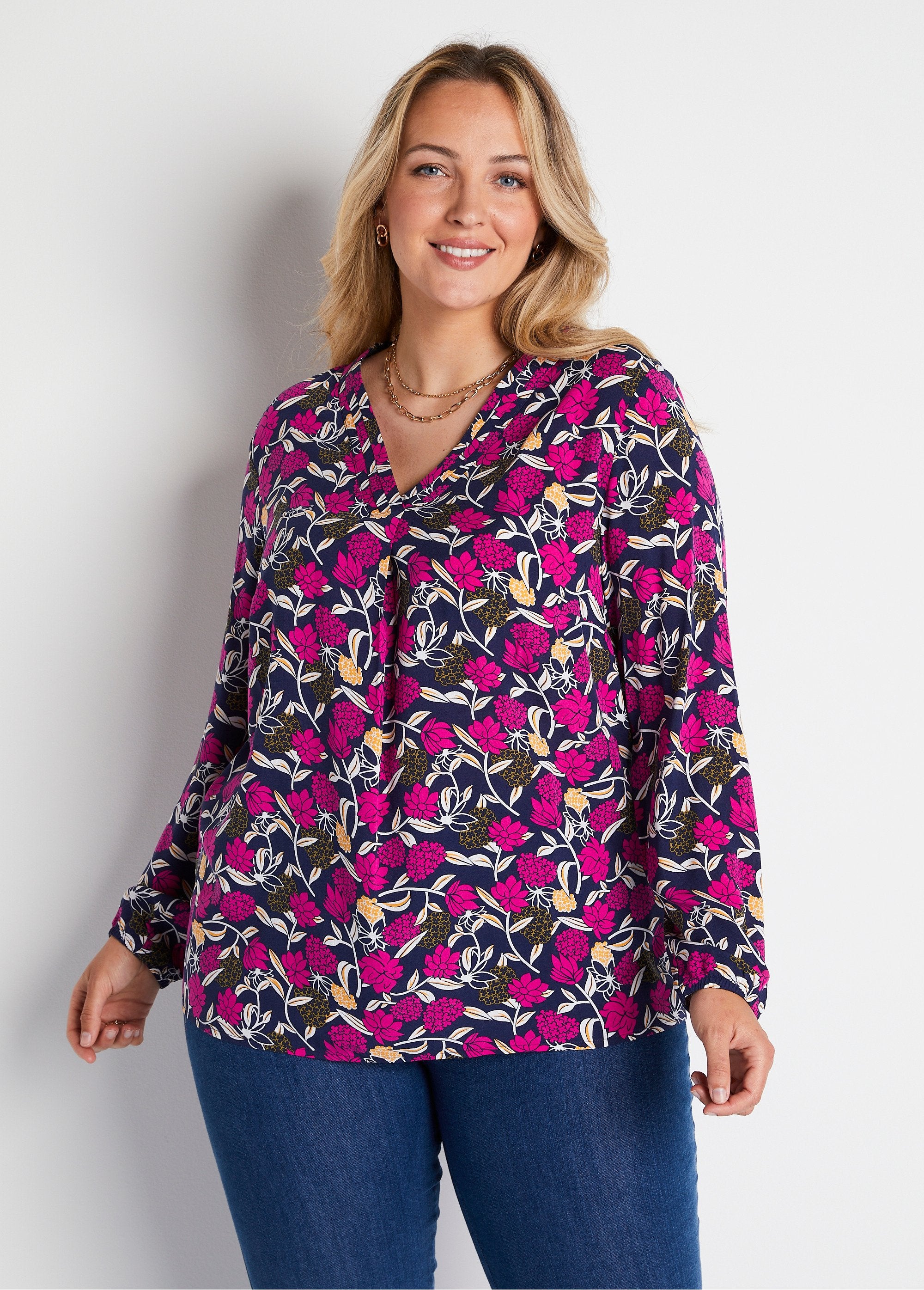 Loose_long_floral_print_tunic_Fuchsia_print_FA1_curvy