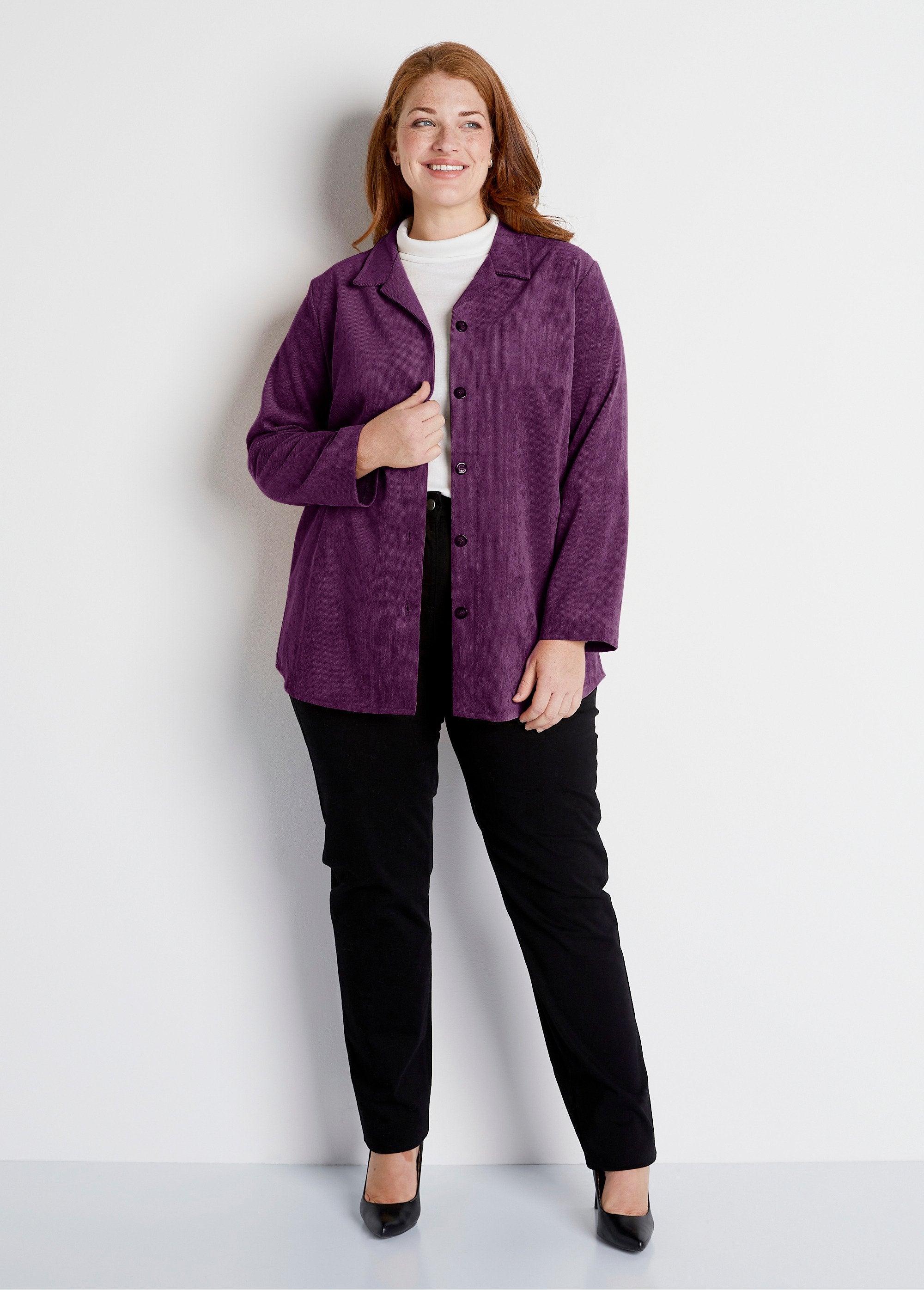 Milleraies_velvet_overshirt_jacket_with_tailored_collar_Plum_SF1_curvy