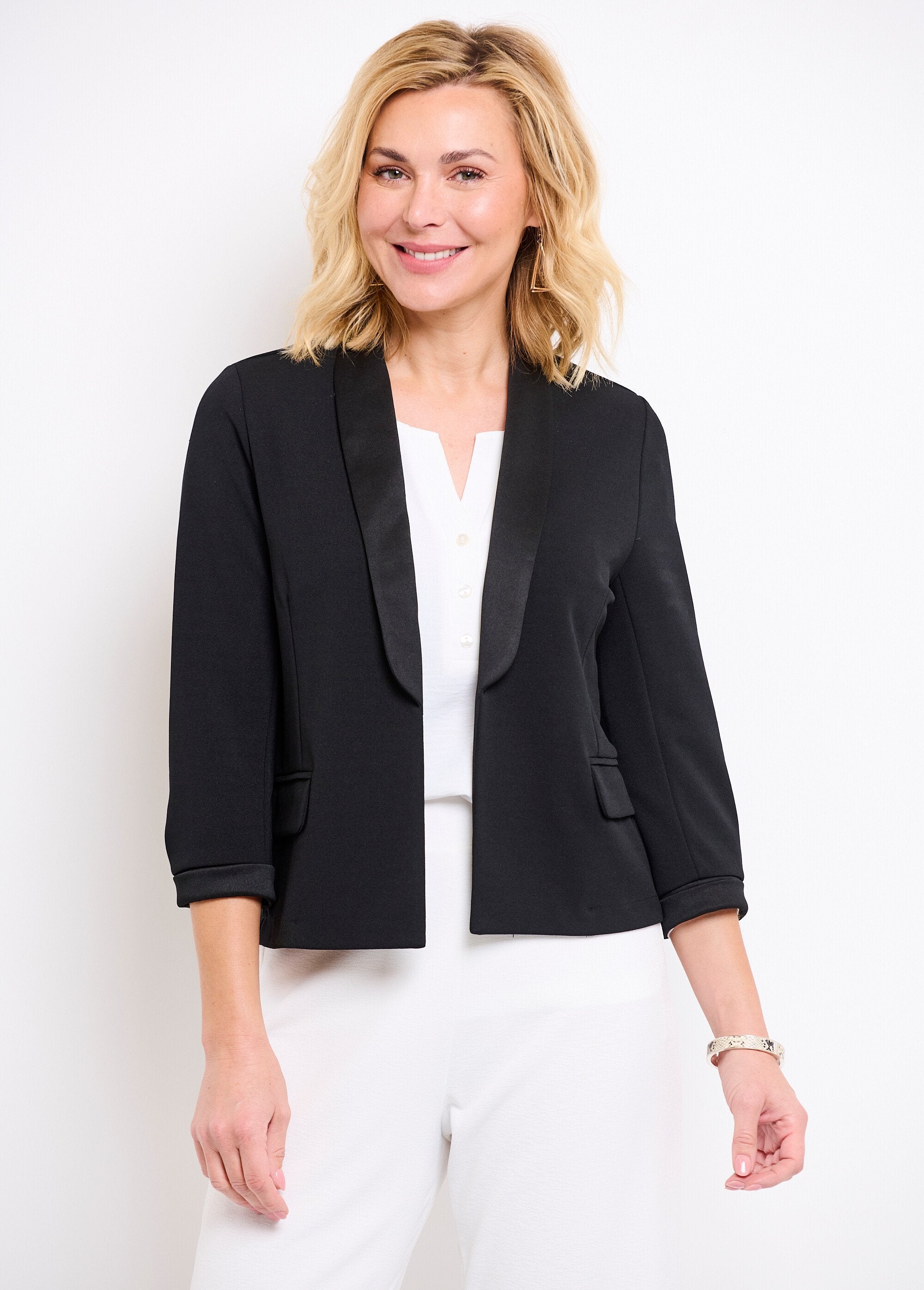 Short_plain_tuxedo_jacket_with_3/4_sleeves_Black_FA1_slim