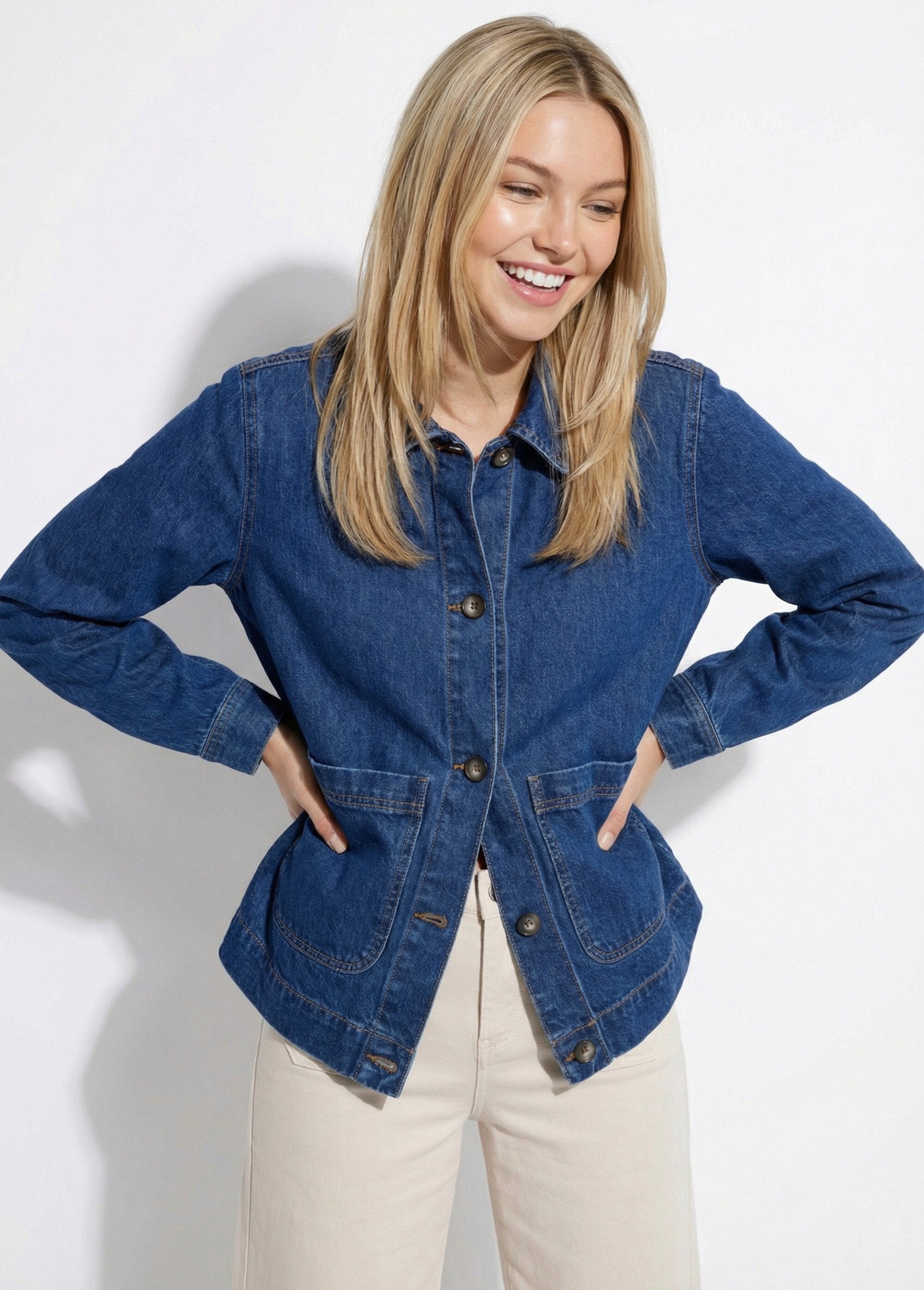 Veste_worker_boutonnée_en_jean_Bleu_FA1_slim
