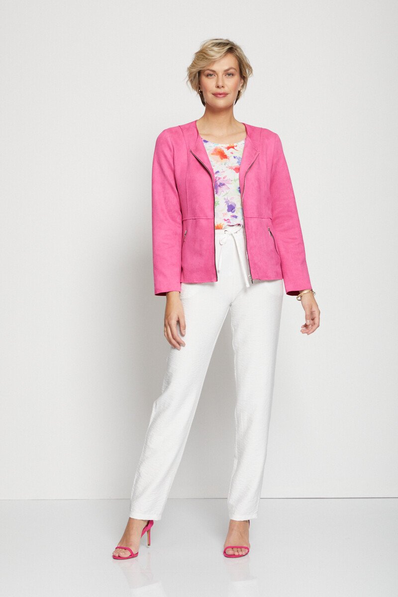 Veste_zippée_sans_col_tissu_suédé_Fuchsia_SF1_slim